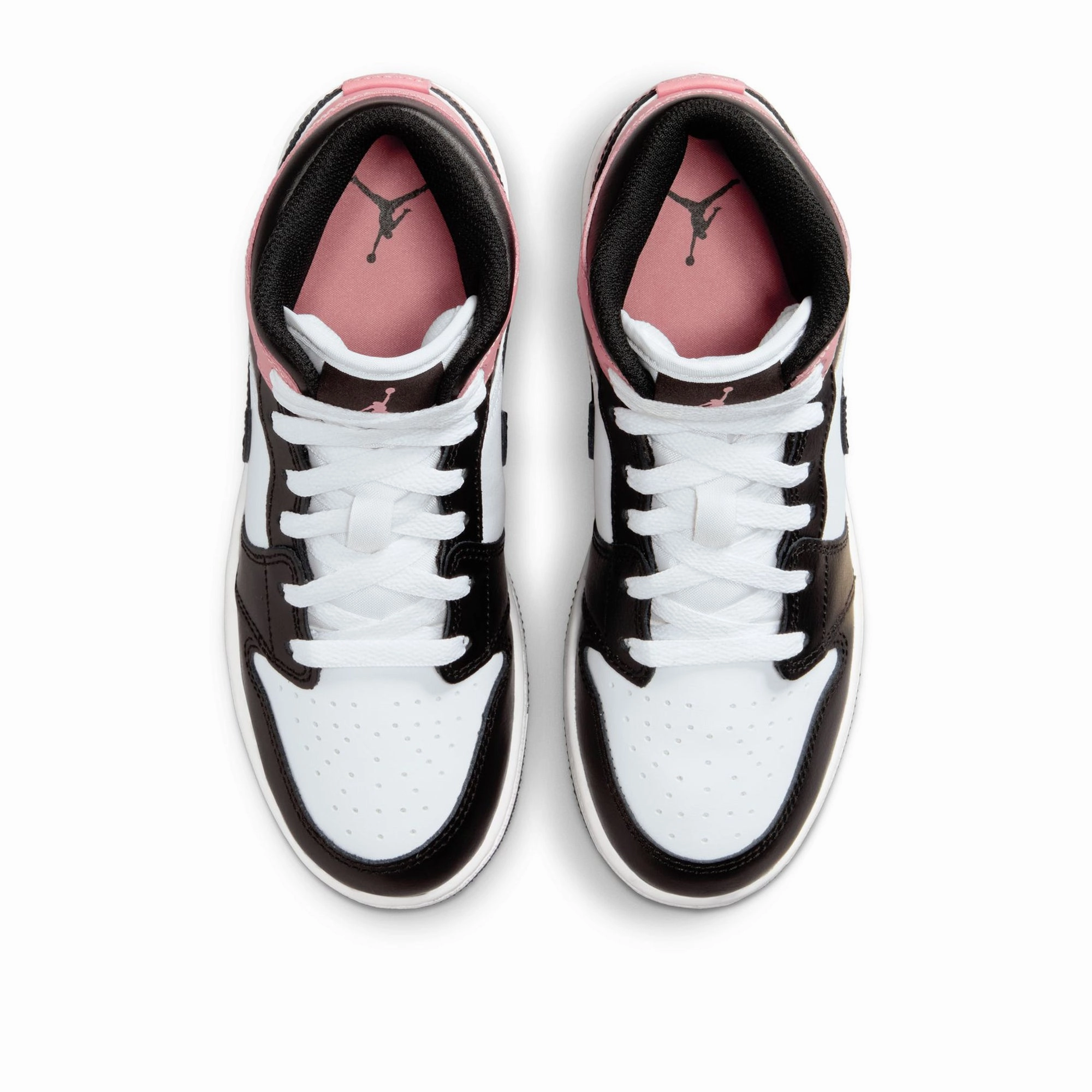 Air Jordan 1 Mid (GS) - White/Rust Pink Air Jordan Basketball Shoes for Performance