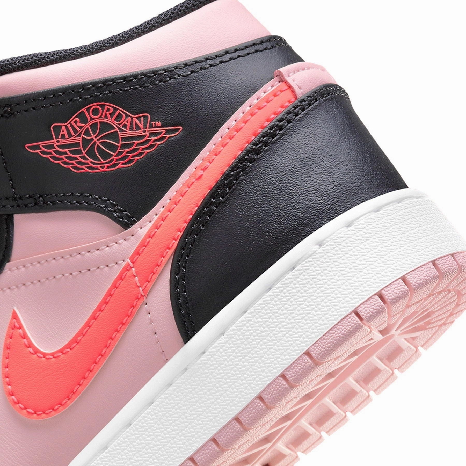Air Jordan 1 Mid GS Black Pink Crimson Air Jordan 1 Mid streetwear shoes