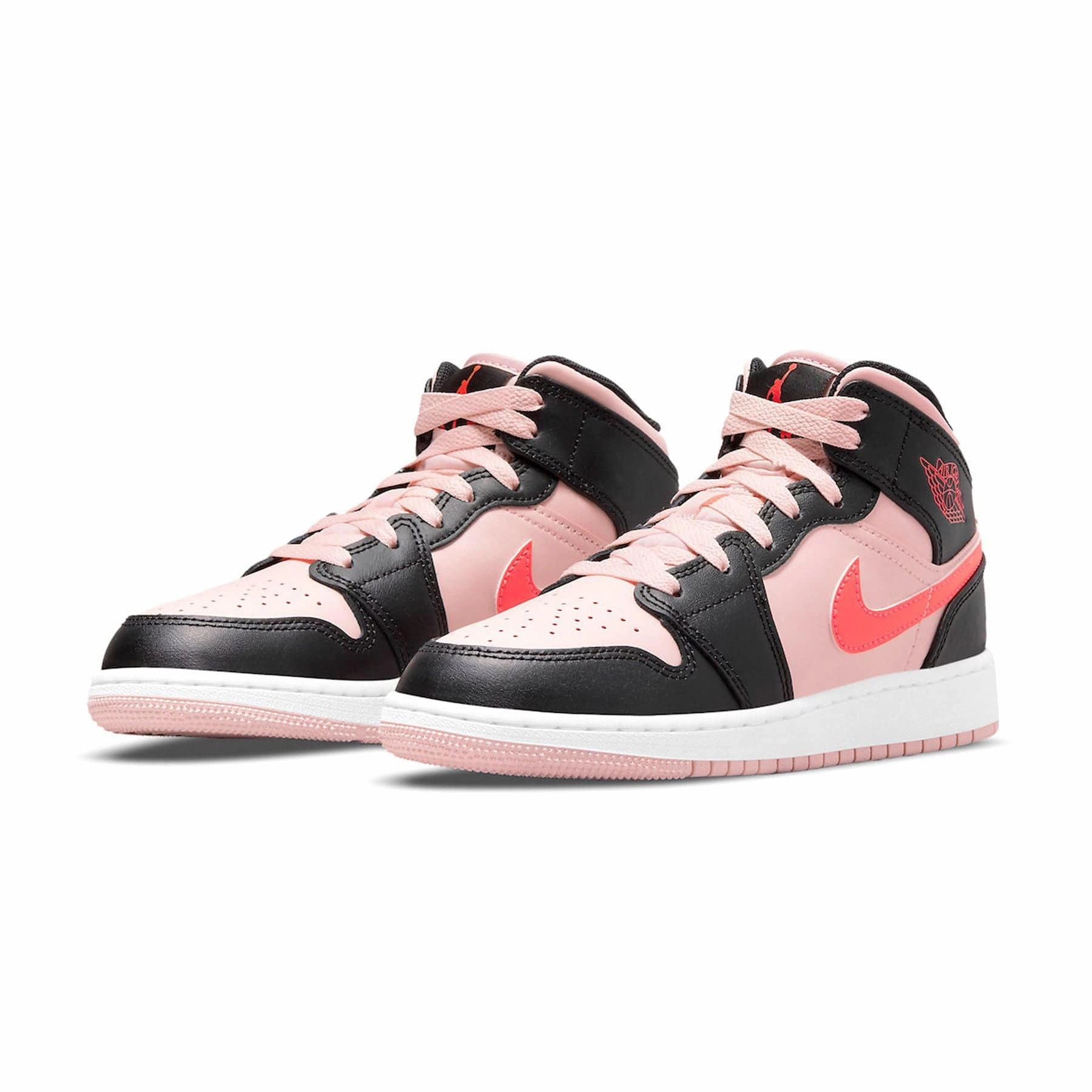 Air Jordan 1 Mid GS Black Pink Crimson Air Jordan 1 Mid streetwear shoes