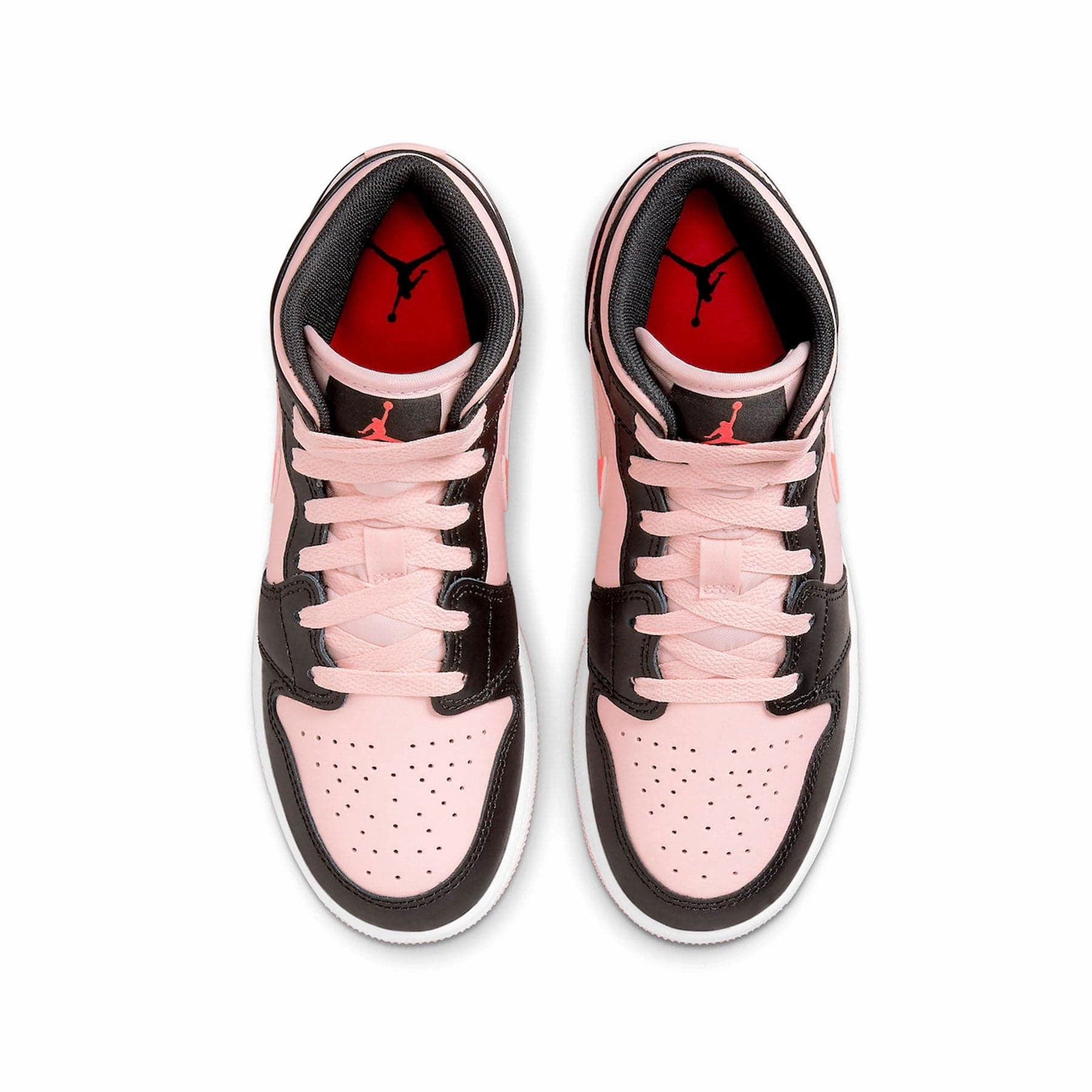 Air Jordan 1 Mid GS Black Pink Crimson Air Jordan 1 vintage style sneakers