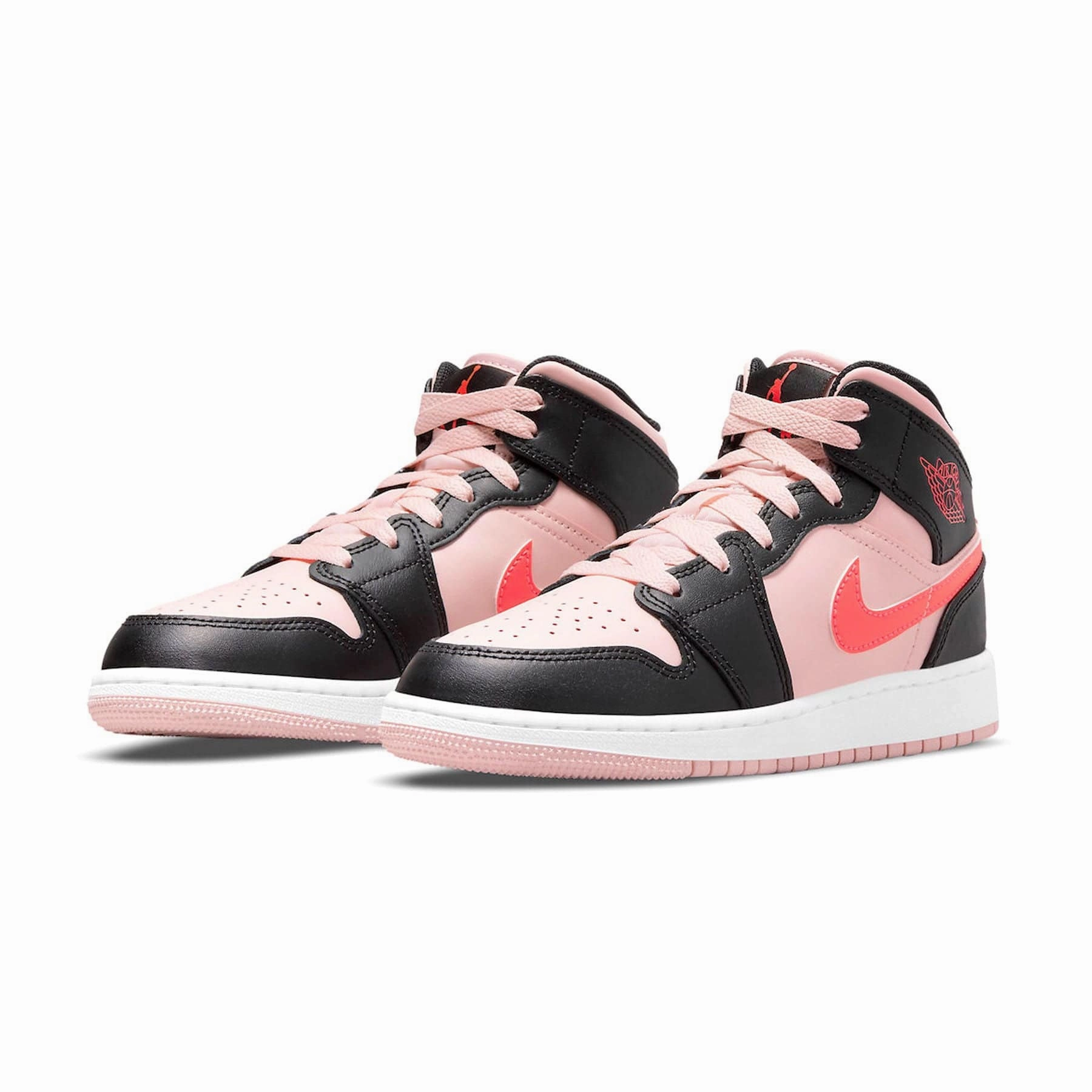 Air Jordan 1 Mid GS Black Pink Crimson Air Jordan 1 vintage style sneakers