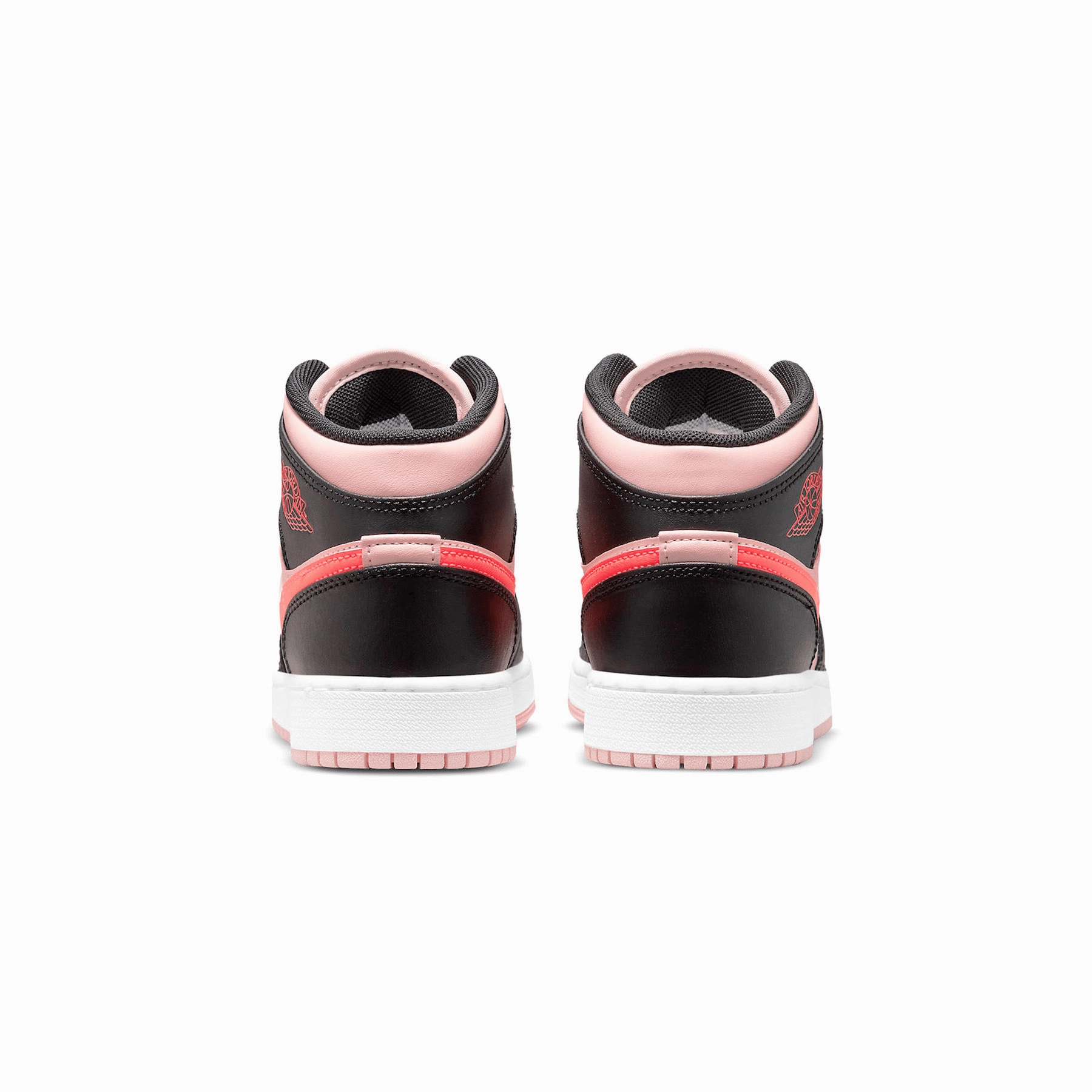 Air Jordan 1 Mid GS Black Pink Crimson Air Jordan 1 vintage style sneakers