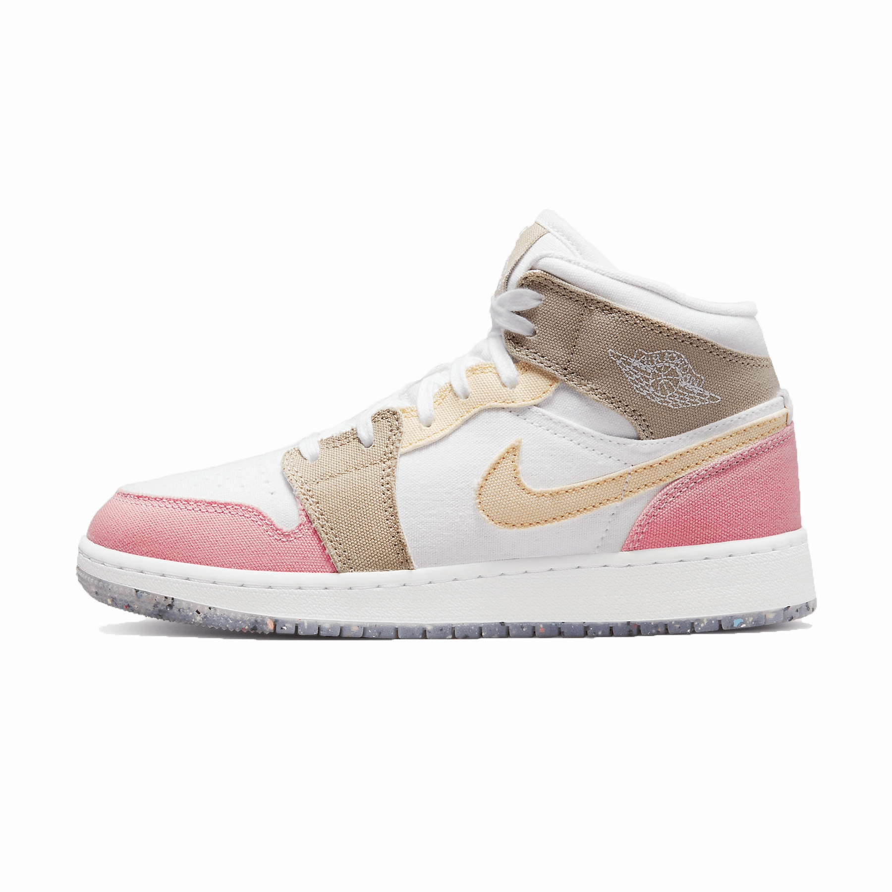 Air Jordan 1 Mid GS Pink Tan Air Jordan 1 timeless sneakers for Jordan fans