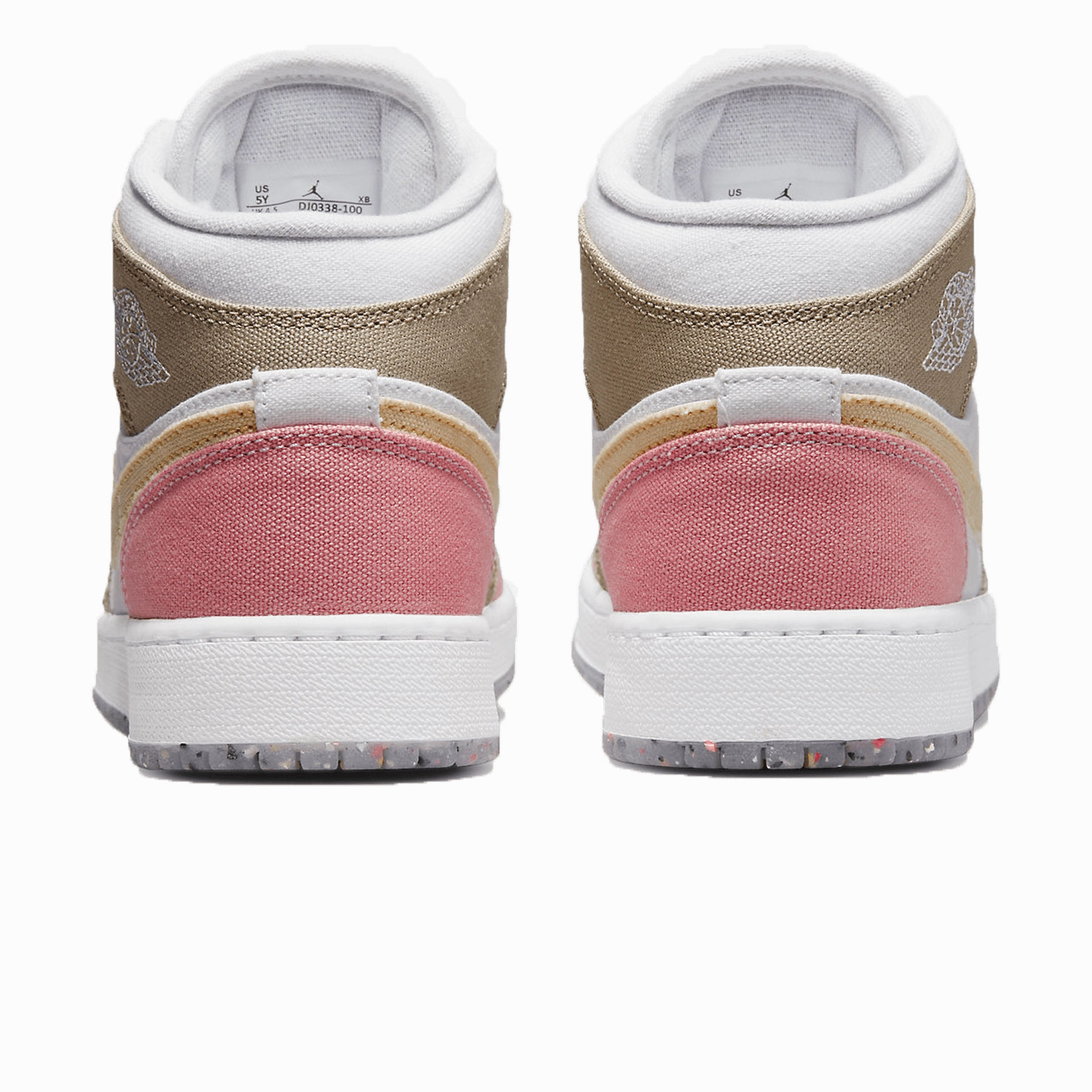 Air Jordan 1 Mid GS Pink Tan Air Jordan 1 vintage style sneakers