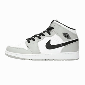 Air Jordan 1 Mid GS "Light Smoke Grey" Air Jordan 1 Mid versatile shoes for daily wear