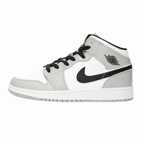 Air Jordan 1 Mid GS "Light Smoke Grey" Air Jordan 1 timeless sneakers for Jordan fans