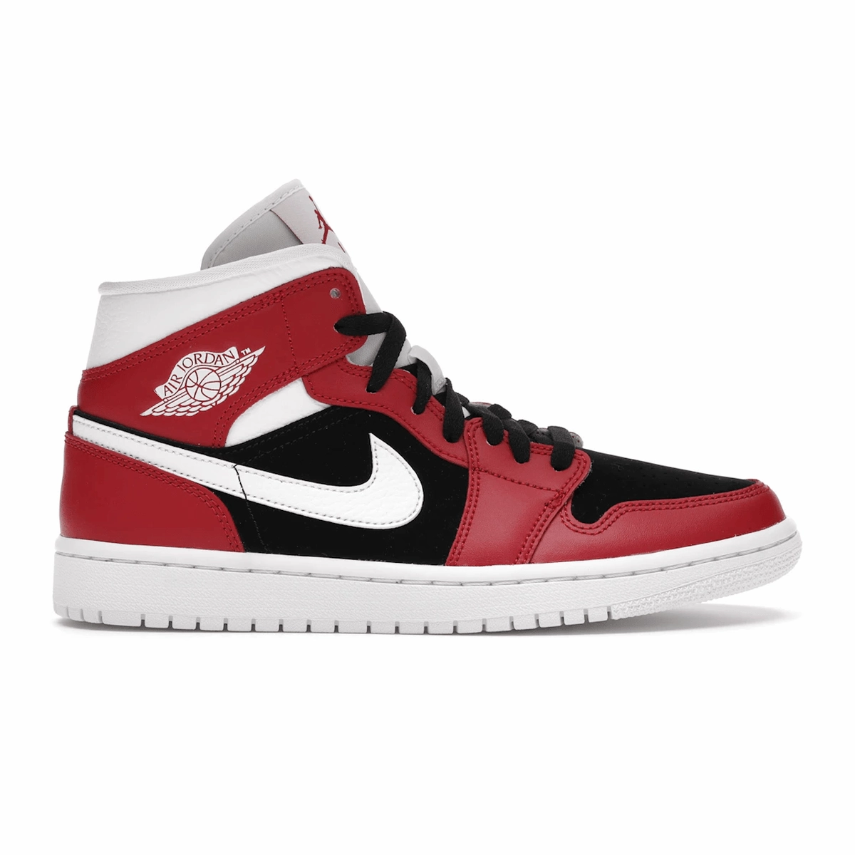 Air Jordan 1 Mid Gym Red Black Air Jordan 1 Mid sneakers with bold retro vibes