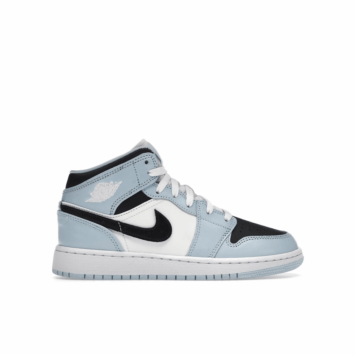 Air Jordan 1 Mid Ice Blue Air Jordan 1 Mid sneakers with bold retro vibes