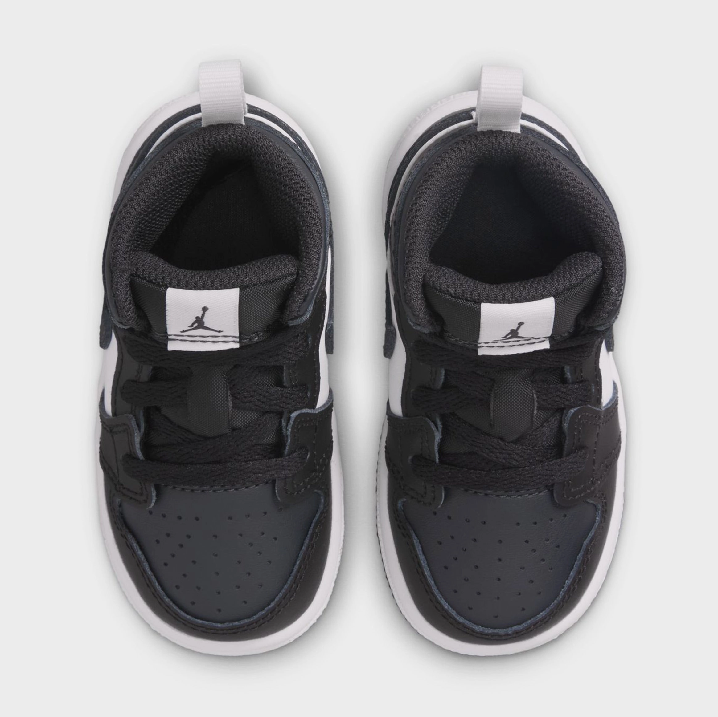 Air Jordan 1 Mid Infant Todldler Lifestyle Shoes (Black/Off Noir/Summit White) Air Jordan 1 original design shoes