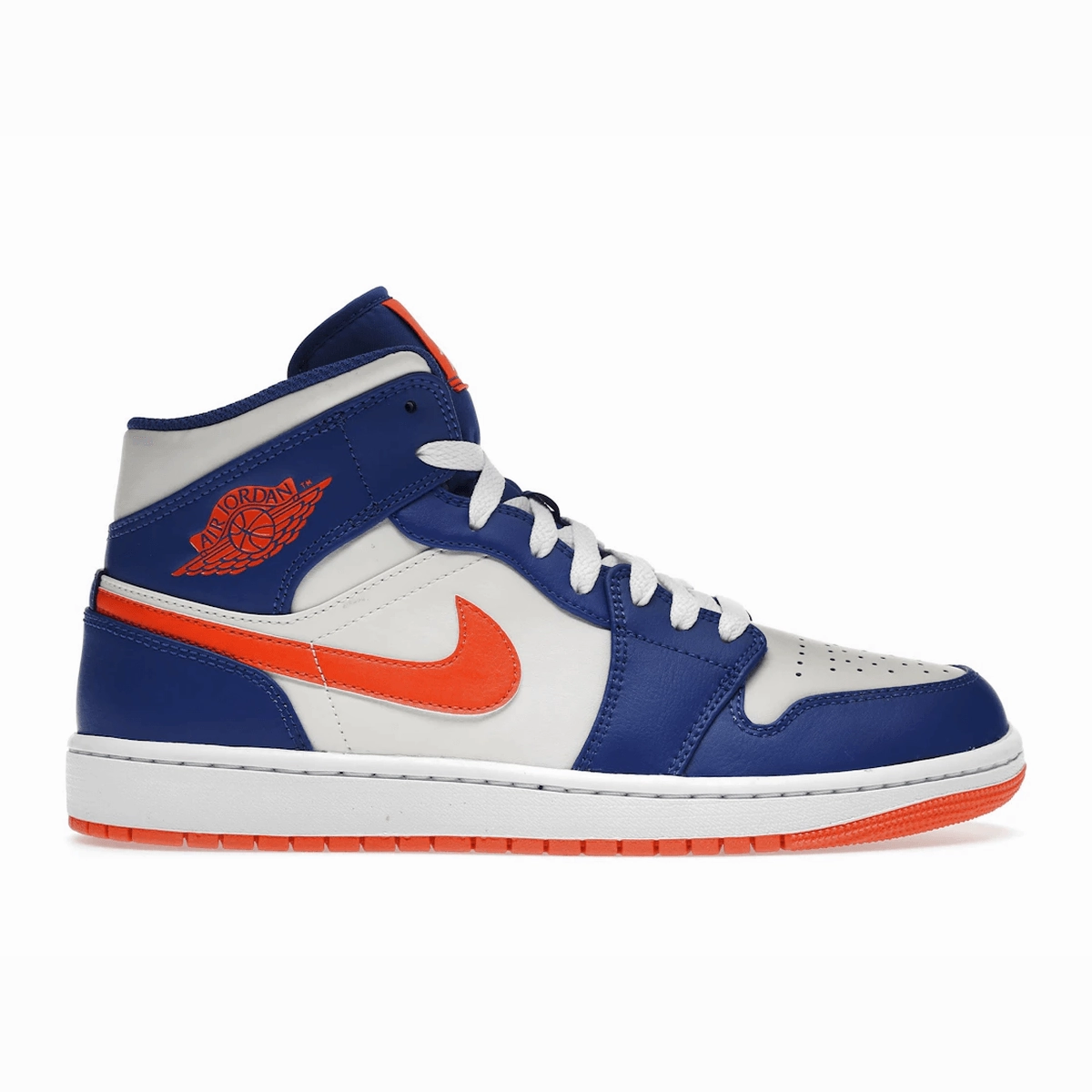 Air Jordan 1 Mid Knicks Air Jordan 1 Mid sneakers with bold retro vibes