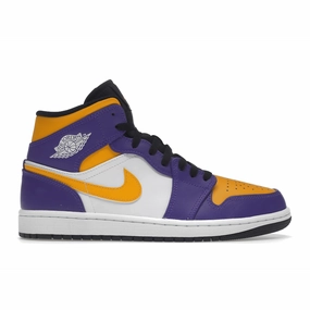Air Jordan 1 Mid Lakers Air Jordan 1 Mid sneakers with bold retro vibes