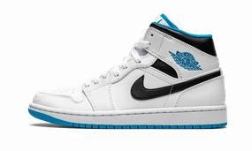 Air Jordan 1 Mid Laser Blue Air Jordan 1 Mid sneakers with bold retro vibes