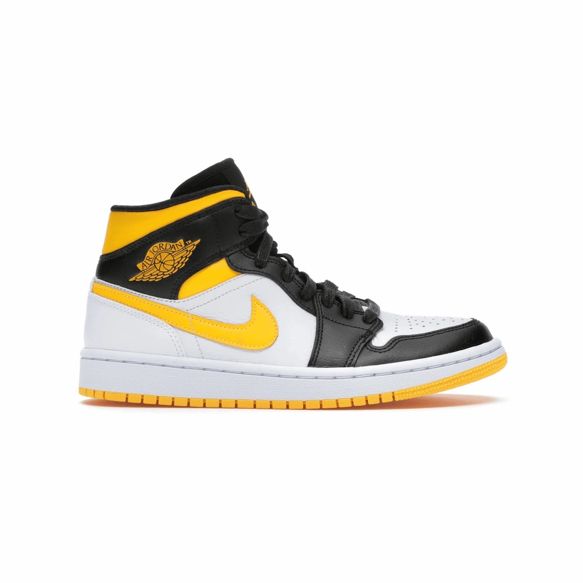Air Jordan 1 Mid Laser Orange Black Air Jordan 1 Mid sneakers with bold retro vibes