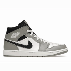 Air Jordan 1 Mid Light Smoke Gray Anthracite Air Jordan 1 Mid sneakers with bold retro vibes