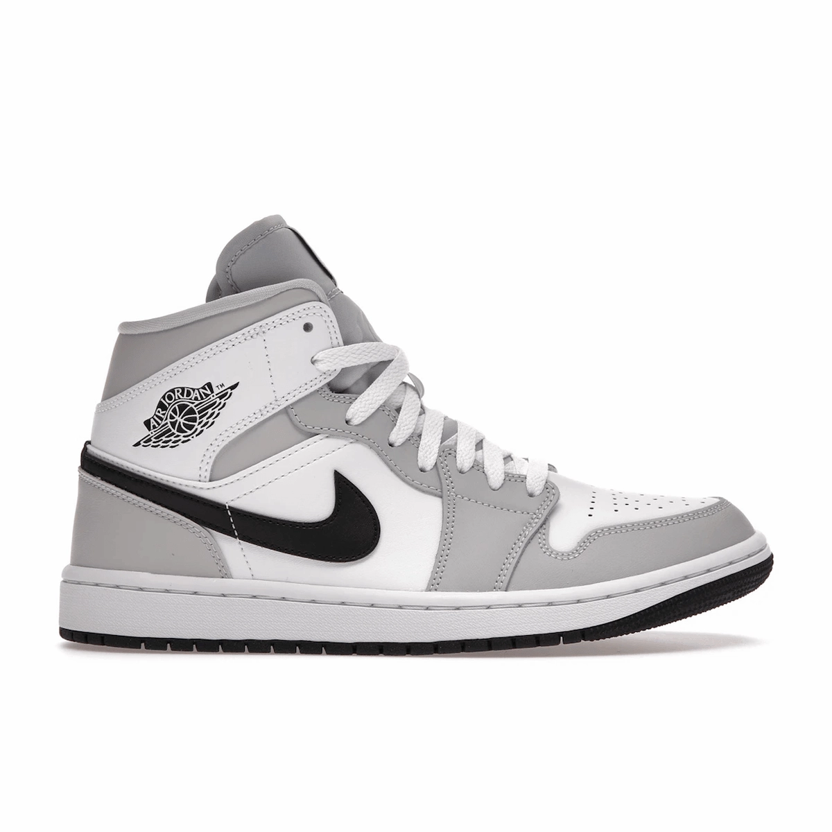 Air Jordan 1 Mid Light Smoke Grey Air Jordan 1 Mid sneakers with bold retro vibes