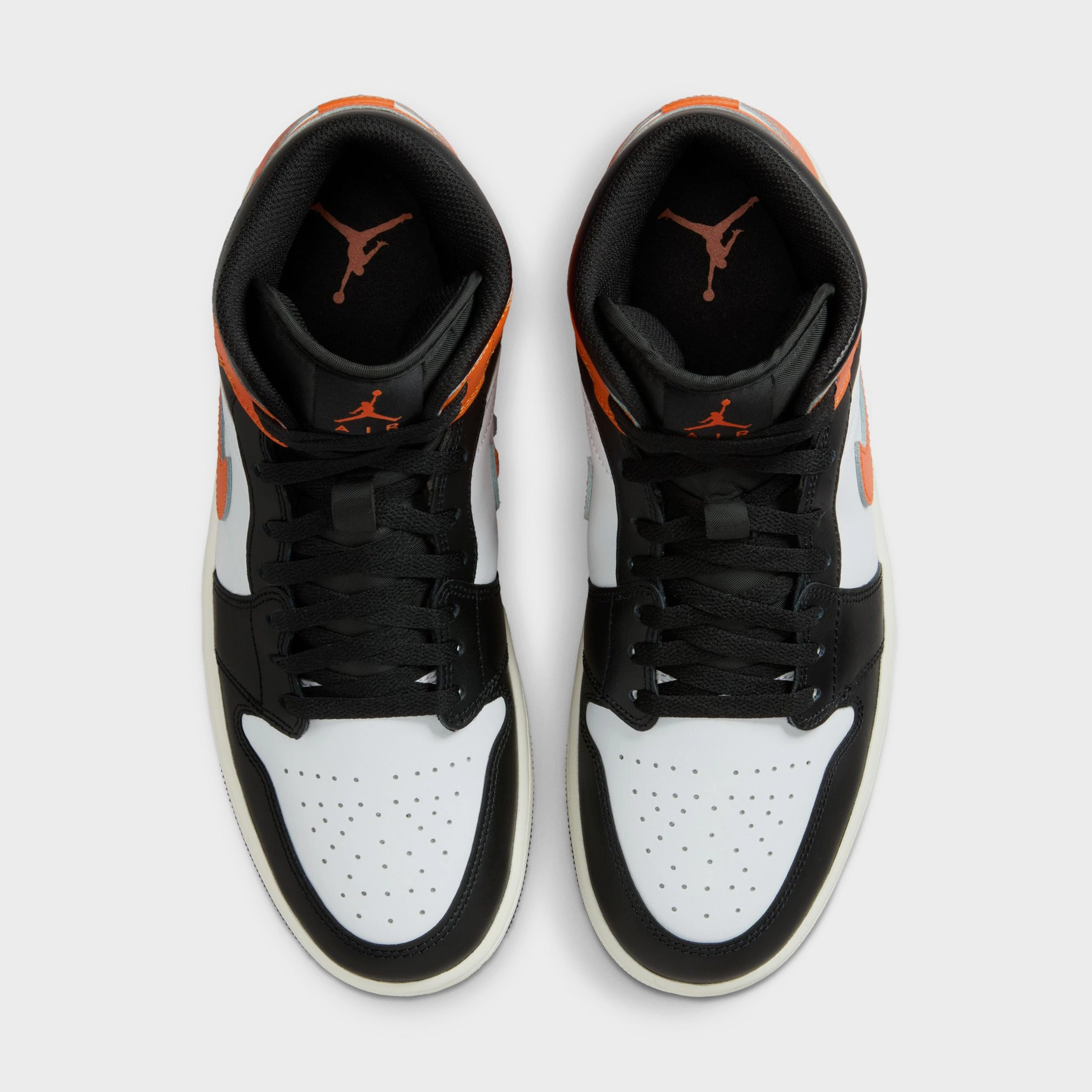Air Jordan 1 Mid Mens Lifestyle Shoes (Starfish/White/Sail/Black) Air Jordan 1 original design shoes