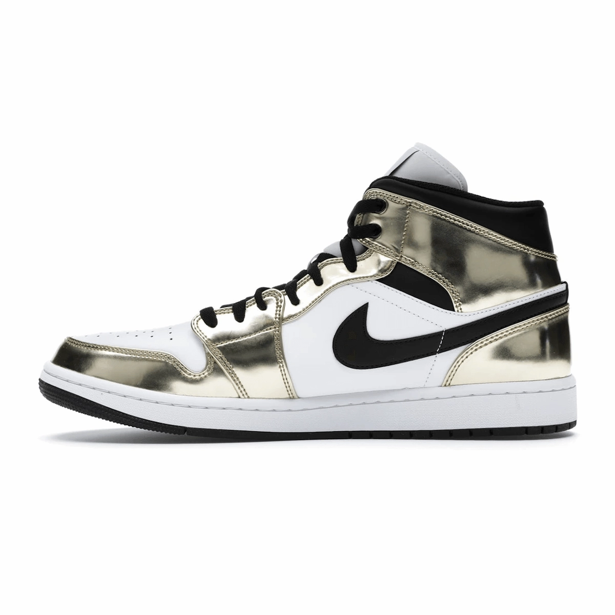 Air Jordan 1 Mid Metallic Gold Black White Air Jordan 1 Mid retro sneakers