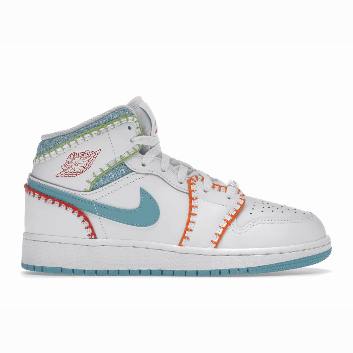 Air Jordan 1 Mid Multi Knit Air Jordan 1 Mid sneakers with bold retro vibes