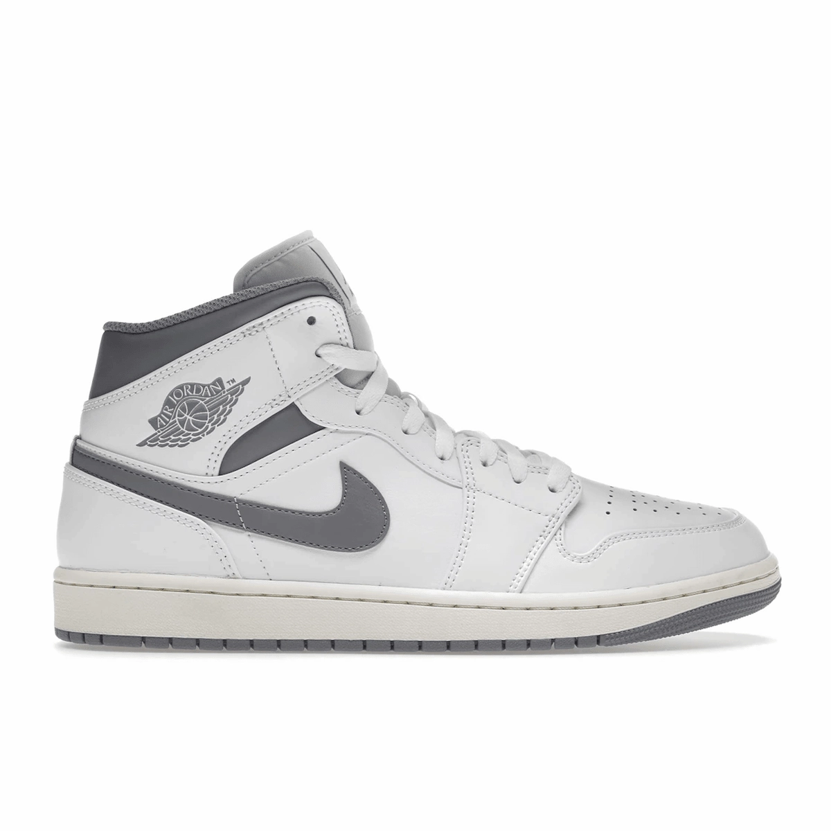 Air Jordan 1 Mid Neutral Grey Air Jordan 1 Mid sneakers with bold retro vibes