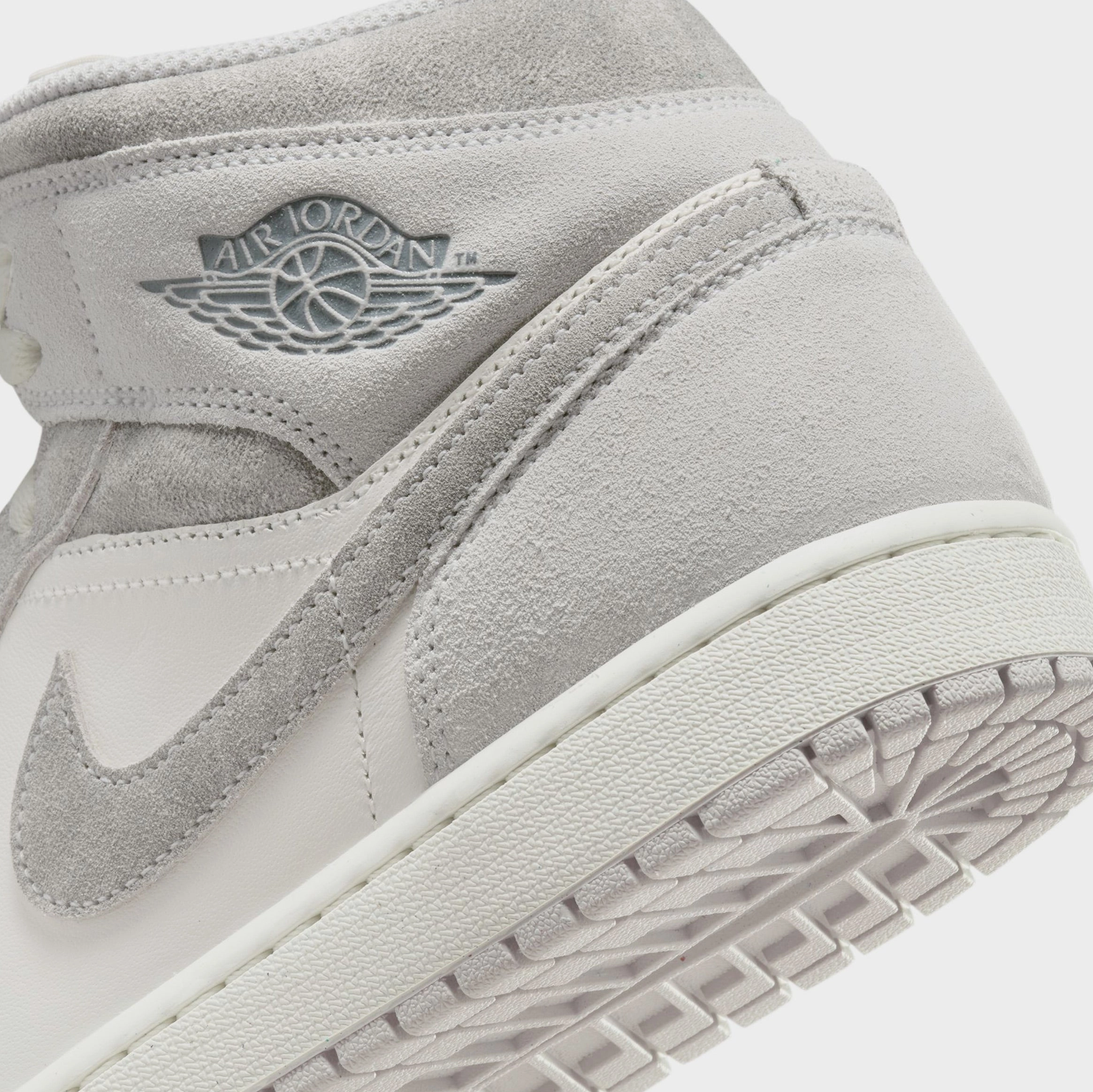 Air Jordan 1 Mid Neutral Grey Mens Lifestyle Shoes (Neutral Grey/Sail/Smoke Grey) Air Jordan 1 original design shoes
