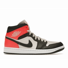 Air Jordan 1 Mid Newsprint Light Orewood Brown Air Jordan 1 Mid sneakers with bold retro vibes