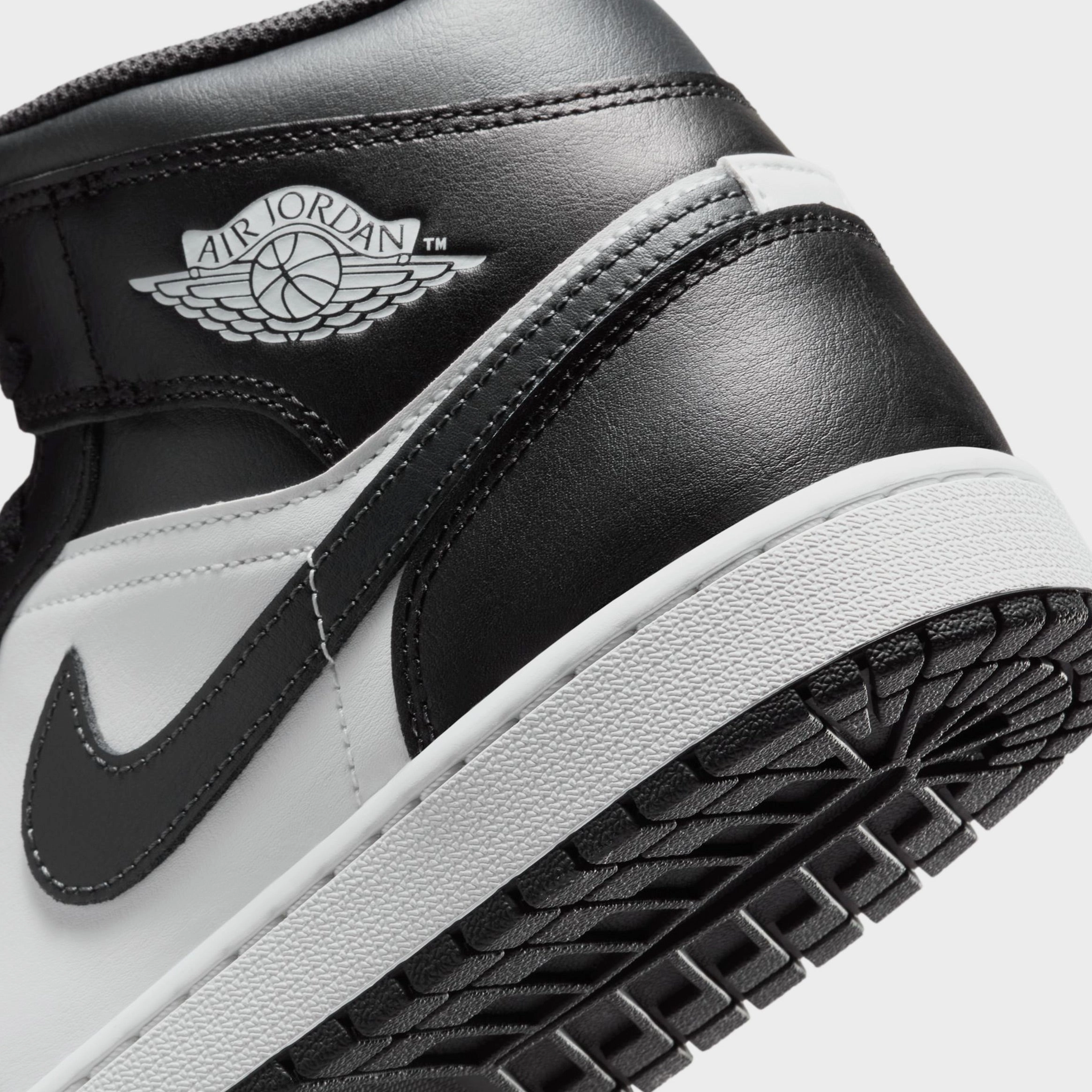 Air Jordan 1 Mid Off Noir Mens Lifestyle Shoes (Grey/Black/White) Air Jordan 1 original design shoes