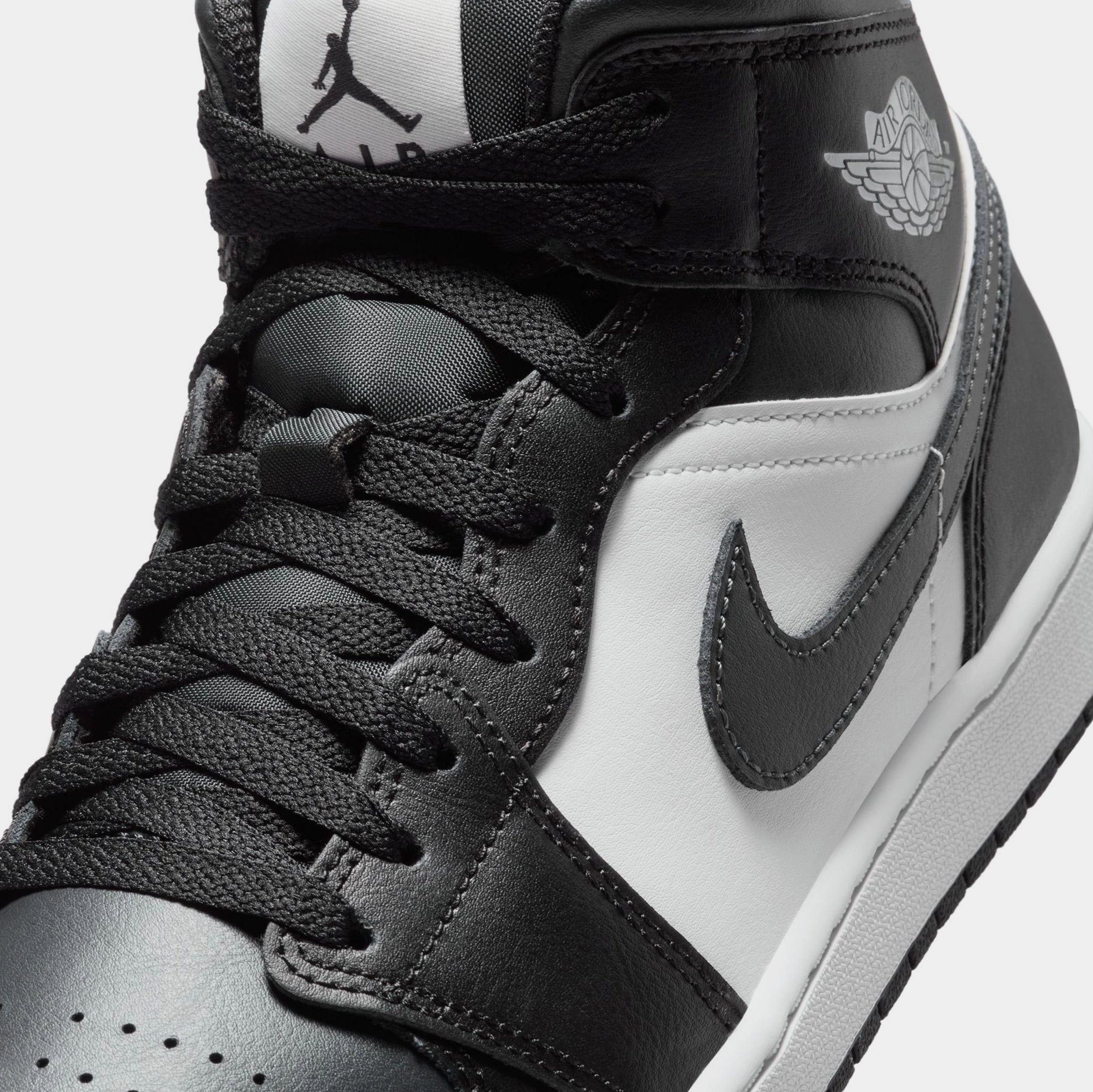 Air Jordan 1 Mid Off Noir Mens Lifestyle Shoes (Grey/Black/White) Air Jordan 1 original design shoes