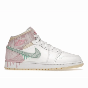 Air Jordan 1 Mid Paint Drip Air Jordan 1 Mid sneakers with bold retro vibes