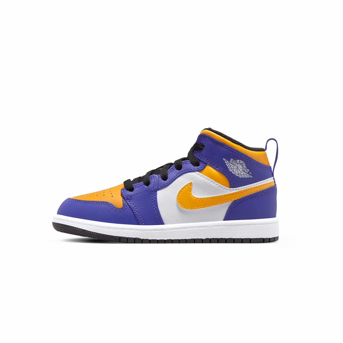Air Jordan 1 Mid PS 'Lakers' Air Jordan 1 sneakers with heritage court style