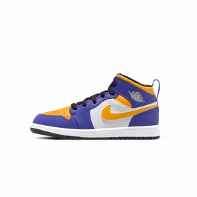 Air Jordan 1 Mid PS 'Lakers' Air Jordan 1 sneakers with heritage court style