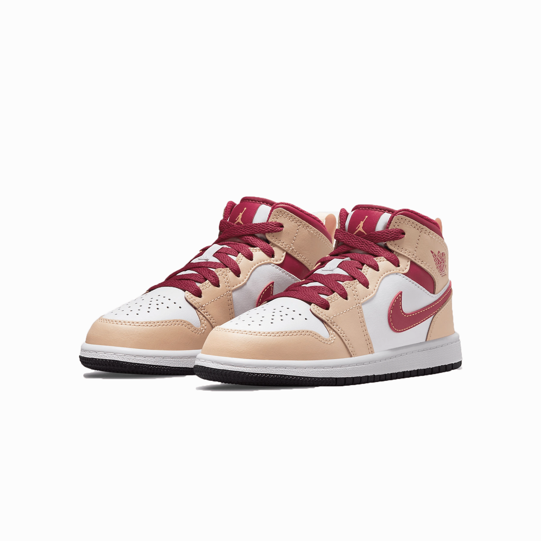 Air Jordan 1 Mid PS 'Light Curry Cardinal Red' Air Jordan 1 Mid streetwear shoes