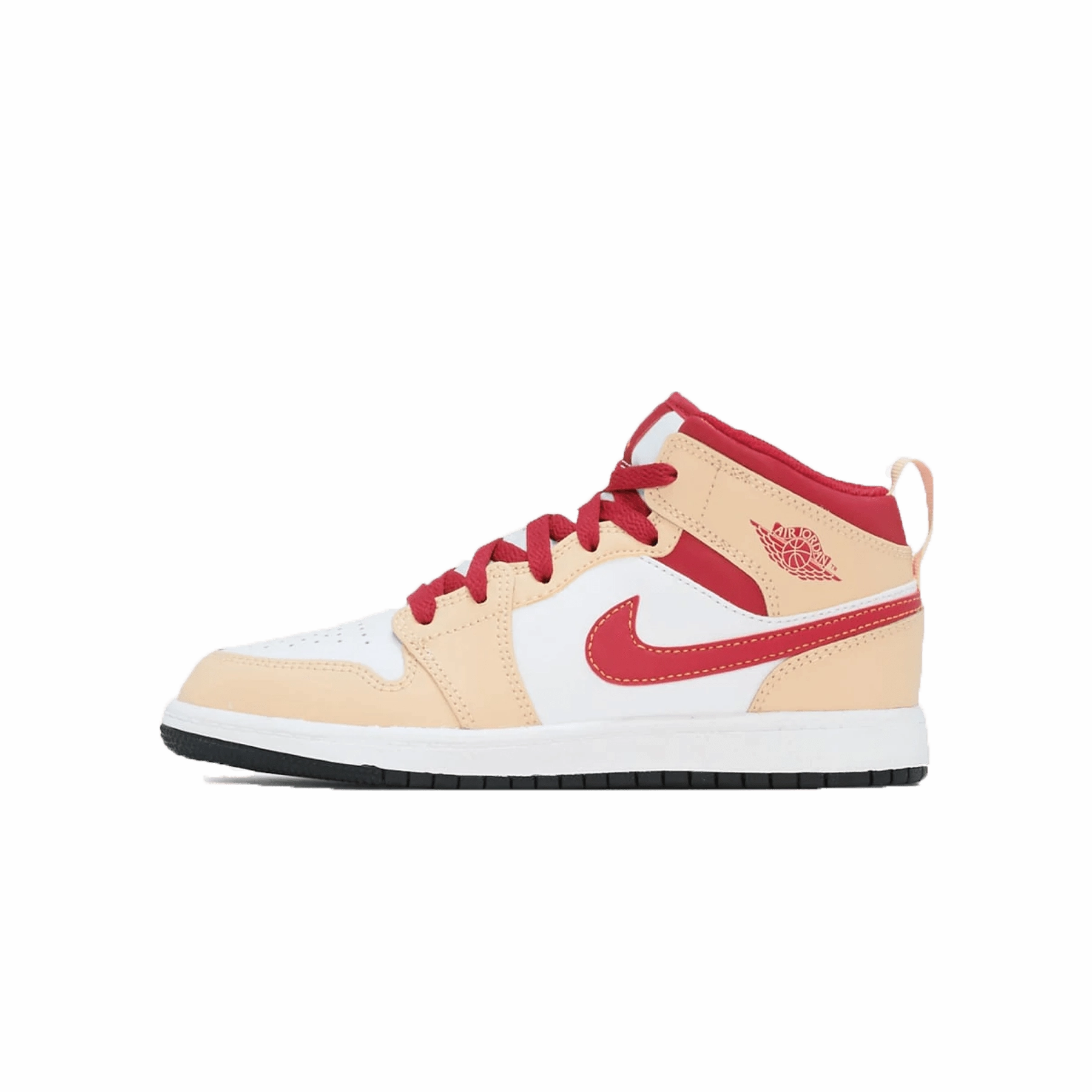 Air Jordan 1 Mid PS 'Light Curry Cardinal Red' Air Jordan 1 Mid versatile shoes for daily wear