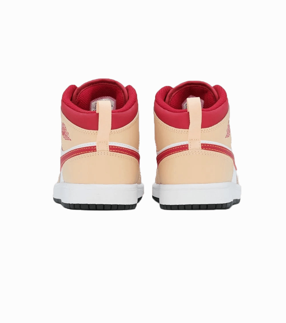 Air Jordan 1 Mid PS 'Light Curry Cardinal Red' Air Jordan 1 Mid streetwear shoes