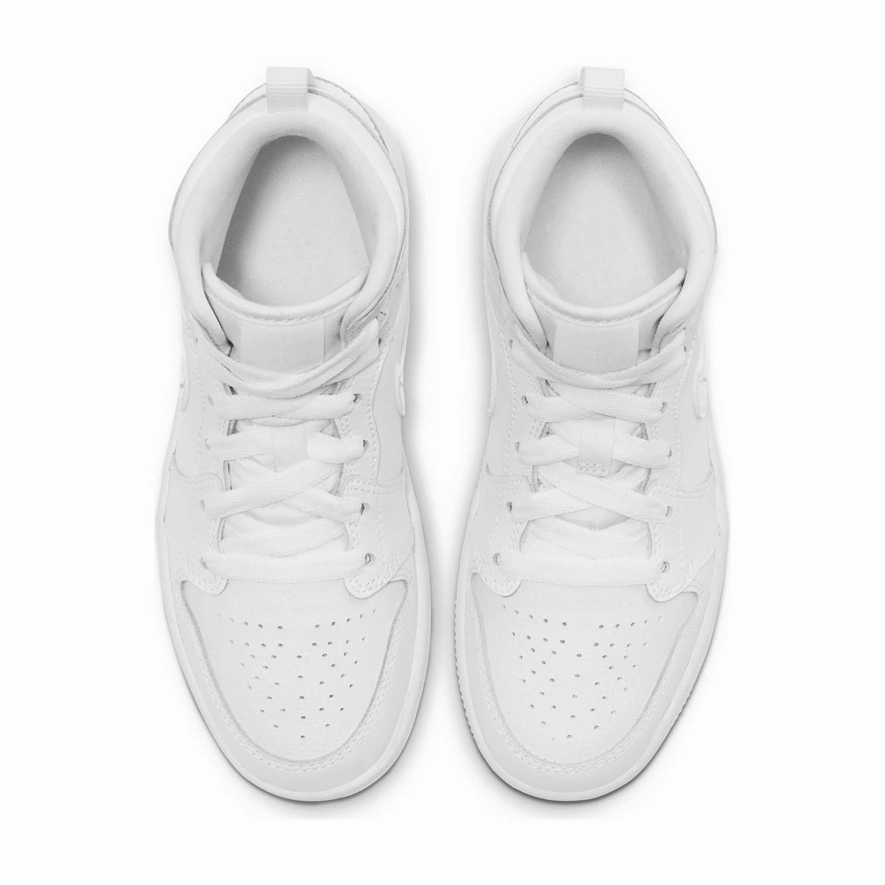 Air Jordan 1 Mid PS Triple White Air Jordan 1 vintage style sneakers