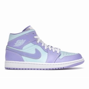 Air Jordan 1 Mid Purple Aqua Air Jordan 1 Mid sneakers with bold retro vibes
