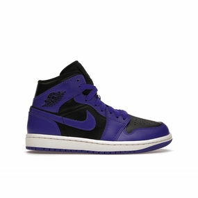 Air Jordan 1 Mid Purple Black Air Jordan 1 Mid sneakers with bold retro vibes