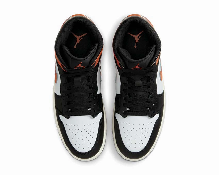 Air Jordan 1 Mid "Starfish" Vintage leather court sneakers