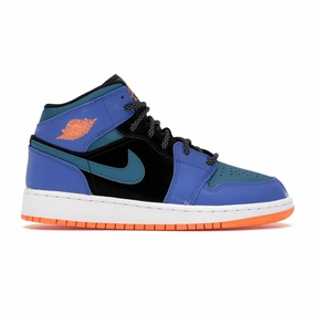 Air Jordan 1 Mid Racer Blue Green Abyss Air Jordan 1 Mid sneakers with bold retro vibes
