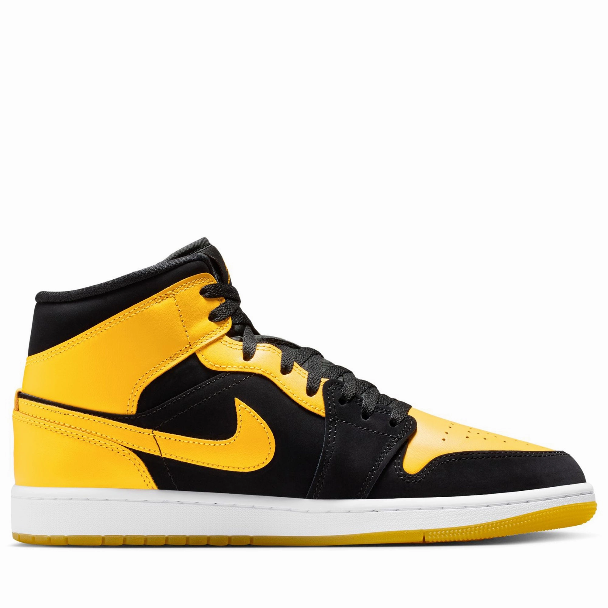Air Jordan 1 Mid SE - Black/Varsity Maize Air Jordan Basketball Shoes for Performance