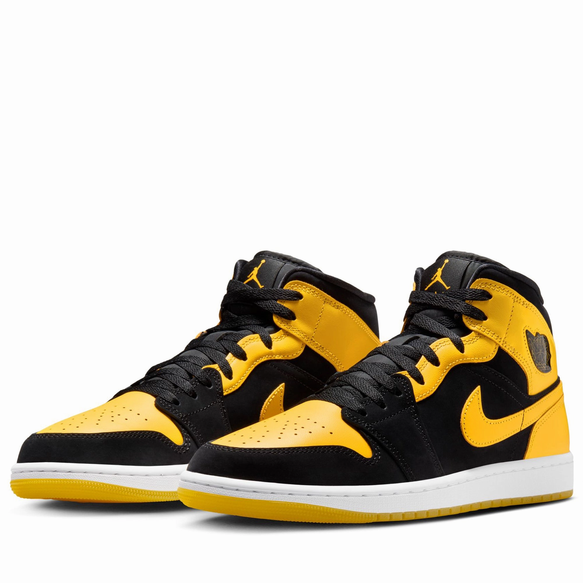 Air Jordan 1 Mid SE - Black/Varsity Maize Air Jordan Basketball Shoes for Performance
