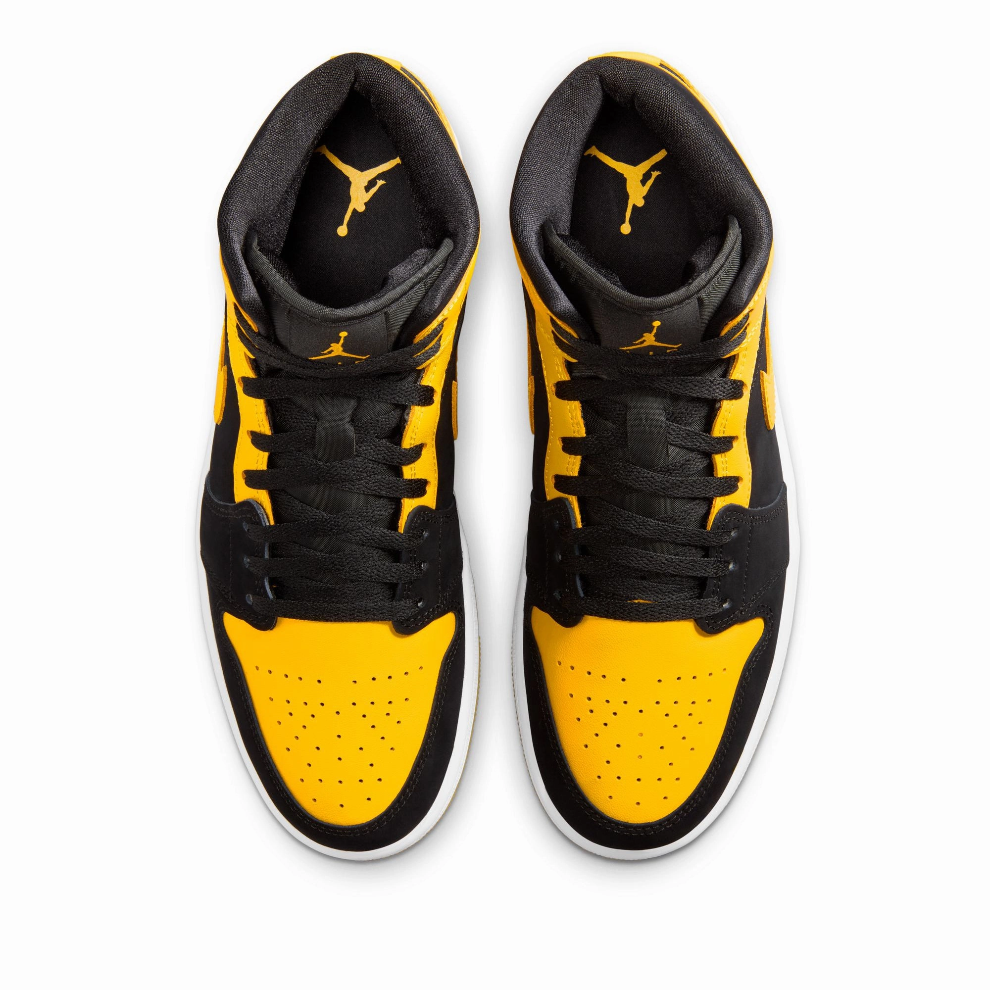 Air Jordan 1 Mid SE - Black/Varsity Maize Air Jordan Basketball Shoes for Performance