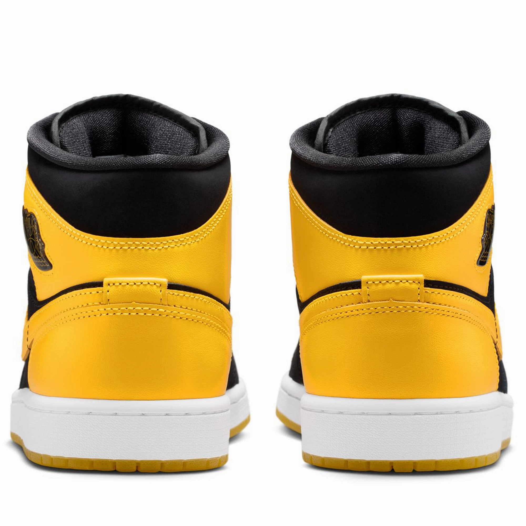 Air Jordan 1 Mid SE - Black/Varsity Maize Air Jordan Basketball Shoes for Performance