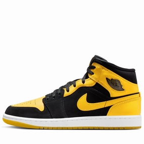 Air Jordan 1 Mid SE - Black/Varsity Maize Air Jordan signature sneakers