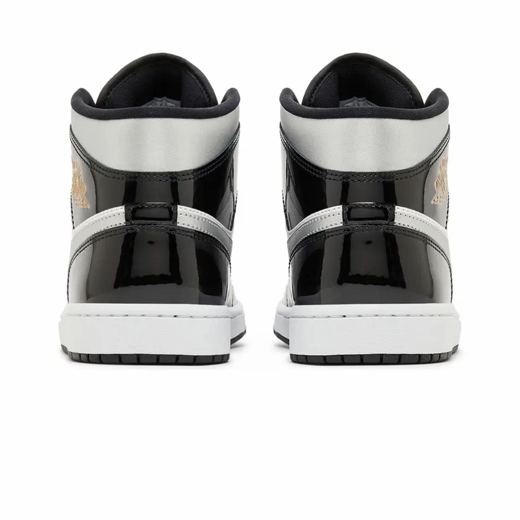 Air Jordan 1 Mid SE 'Black White Metallic Silver' Air Jordan 1 classic sneakers
