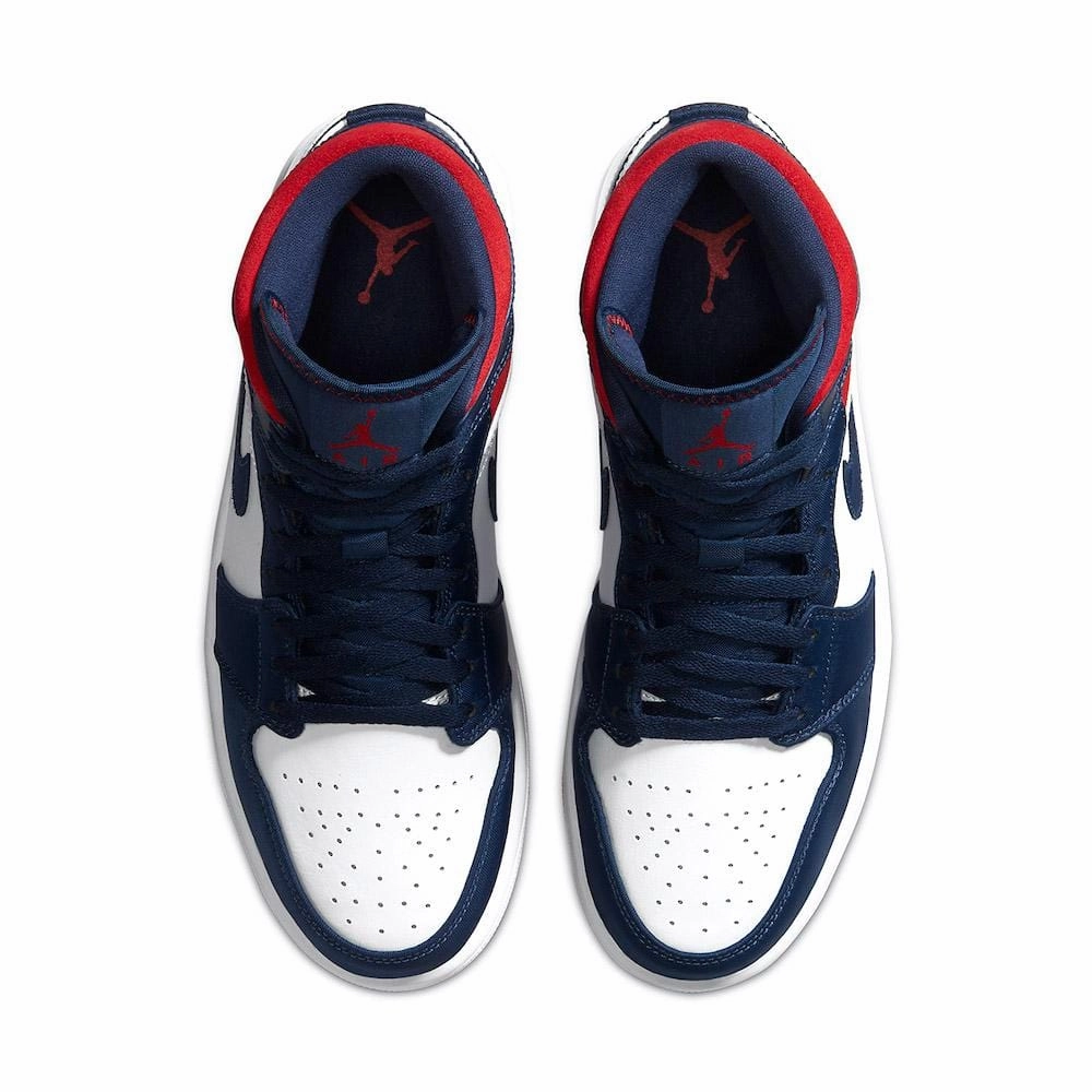 Air Jordan 1 Mid SE ??Olympic USA?? Air Jordan 1 vintage style sneakers