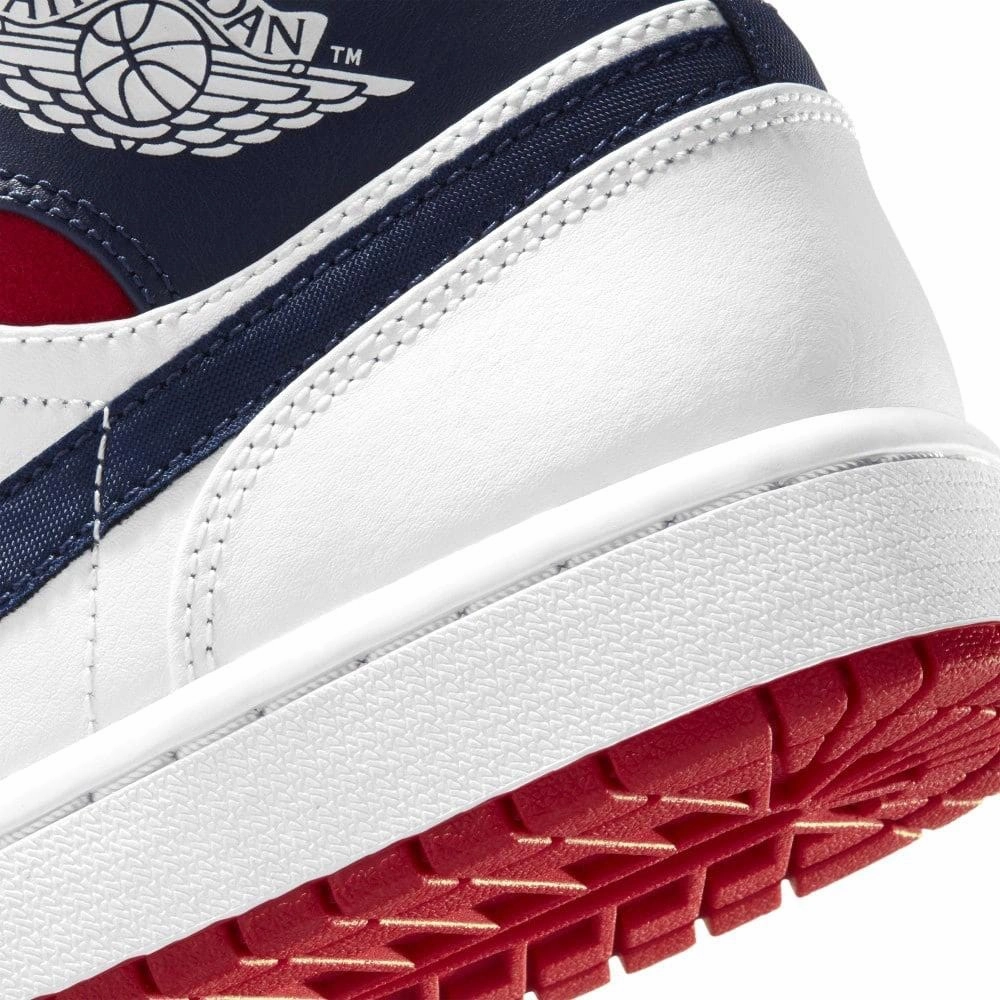 Air Jordan 1 Mid SE ??Olympic USA?? Air Jordan 1 vintage style sneakers