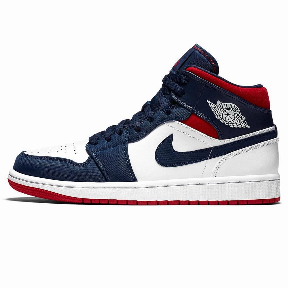 Air Jordan 1 Mid SE ??Olympic USA?? Air Jordan 1 vintage style sneakers