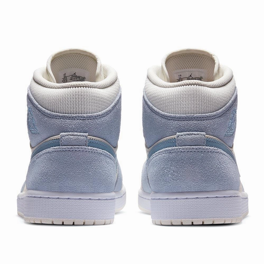 Air Jordan 1 Mid SE 'Sail Light Blue' Air Jordan 1 vintage style sneakers