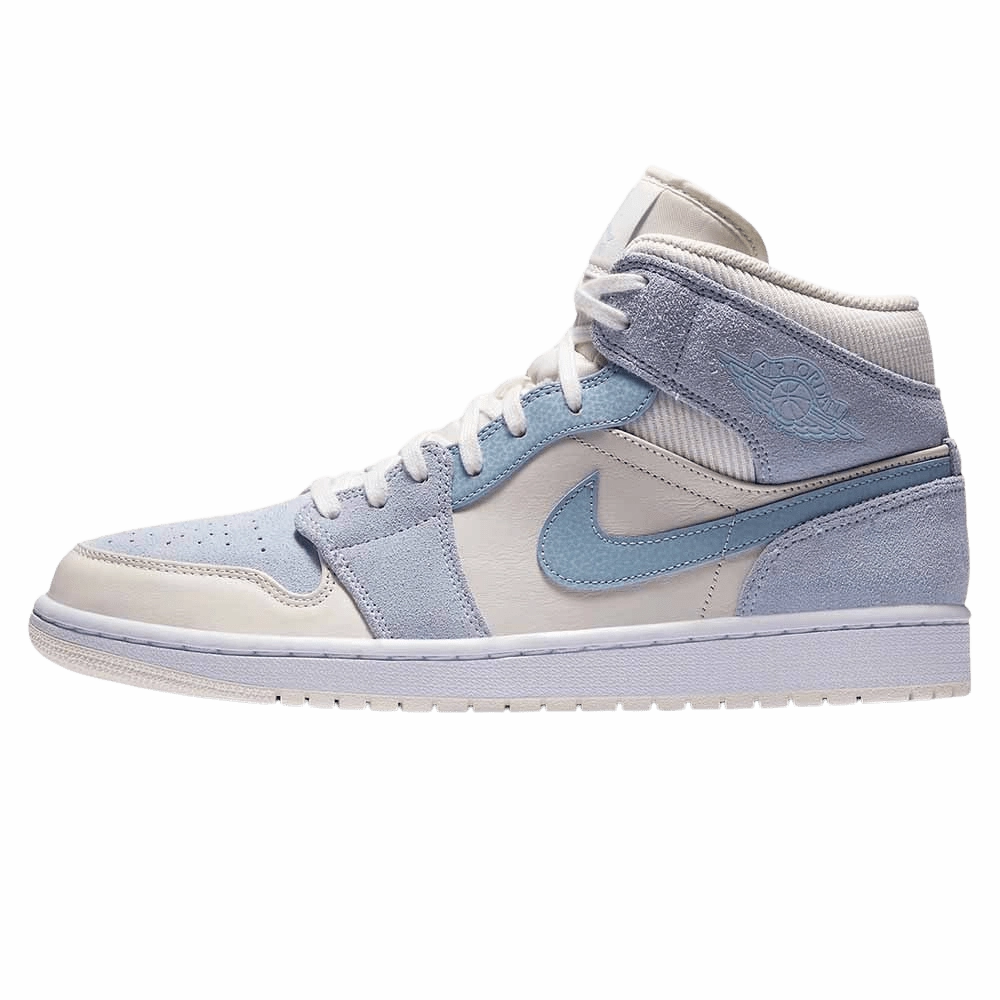 Air Jordan 1 Mid SE 'Sail Light Blue' Air Jordan 1 timeless sneakers for Jordan fans