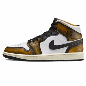 Air Jordan 1 Mid SE 'Wear-Away - Taxi' Air Jordan 1 sneakers with heritage court style